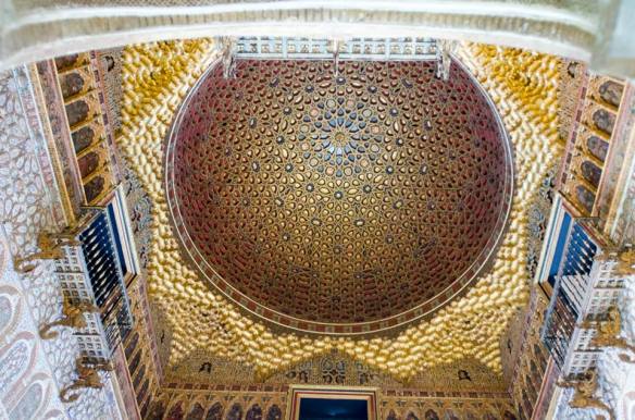 Ceiling of the Ambassadors Hall, the Alcazar Seville
