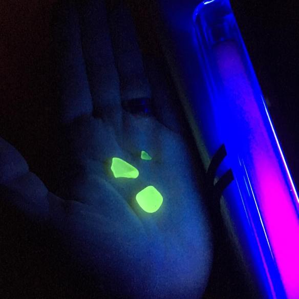 UV, or "Vaseline" glass with uranium.