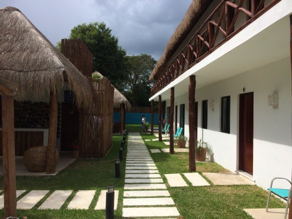 Our hotel at Laguna Bacalar