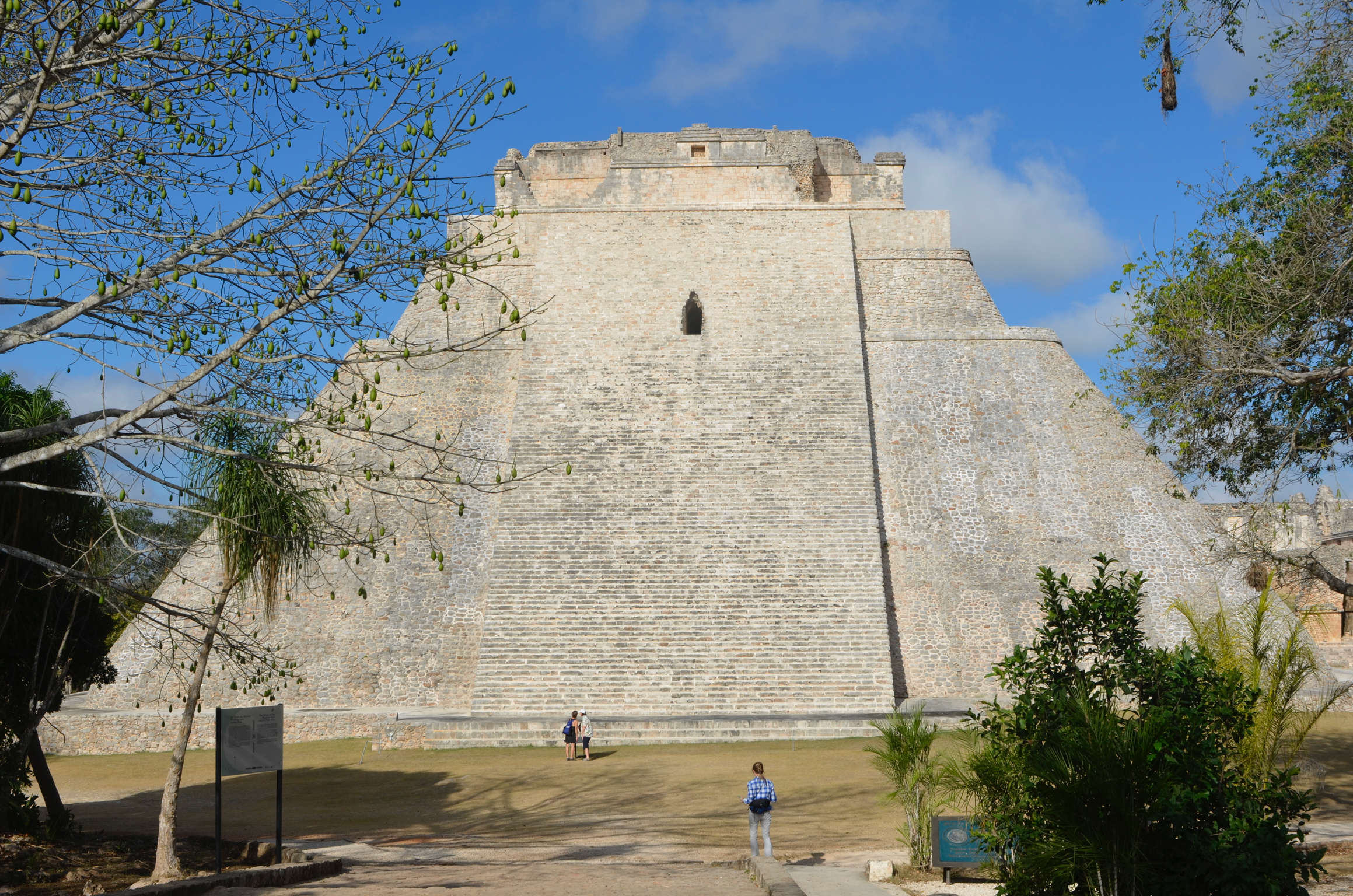 This is the pyramid that answers with a quetzal's cry when you clap your hands in front of it.