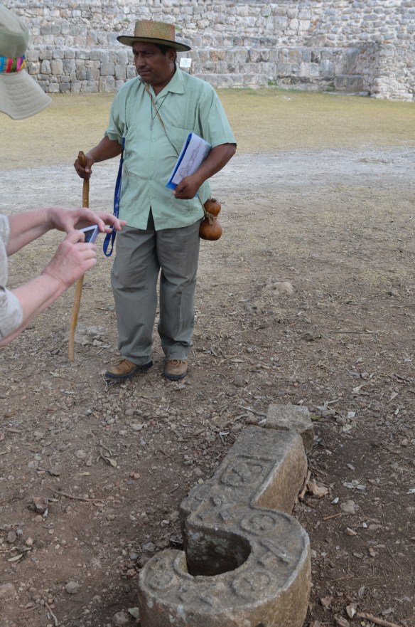 Dimitro, standing near a fallen Chaak nose.